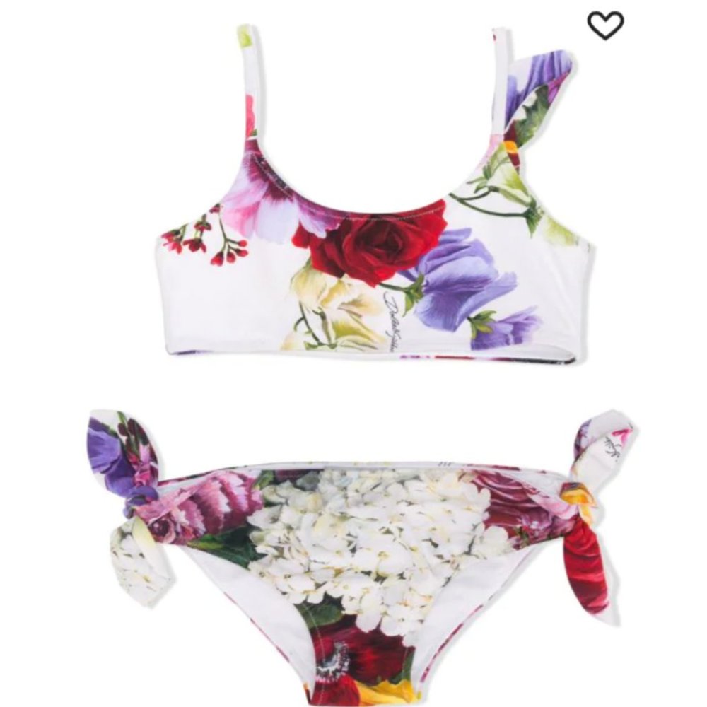 Brand New with Tags Dolce & Gabbana Kids Floral print bikini size 5